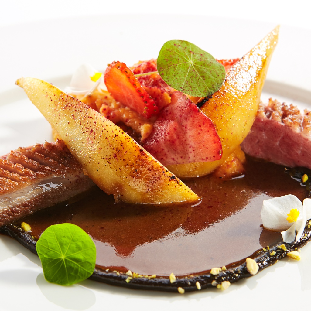 ROASTED DUCK BREAST WITH PLUM SAUCE