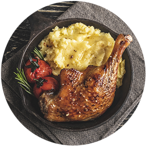 Slow cooked ducklegs