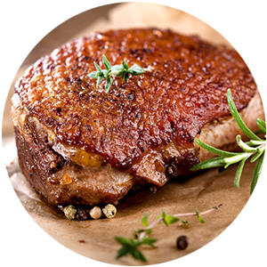 Slow cooked duckbreast